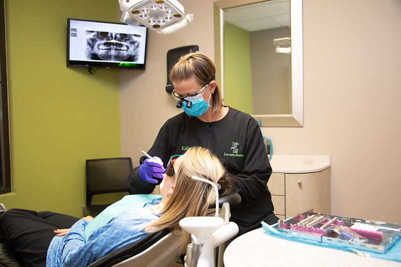 preventative dentistry procedure in progress